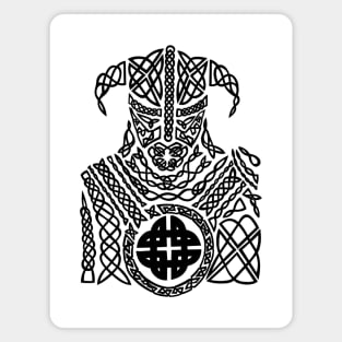 Ancient Celtic Knot Viking Warrior Magnet